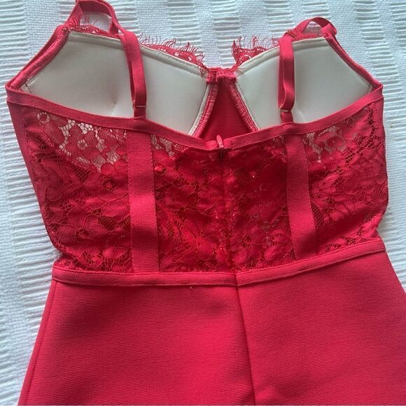 Women's Sexy Fashion Sleeveless Lace Hot Pink Size S. - Picture 8 of 11